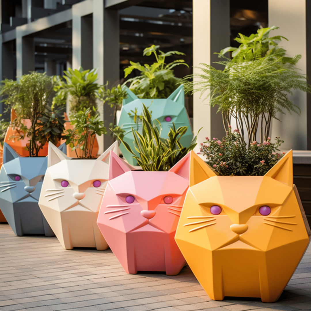 Fiberglass Planters Make eye-catching planters