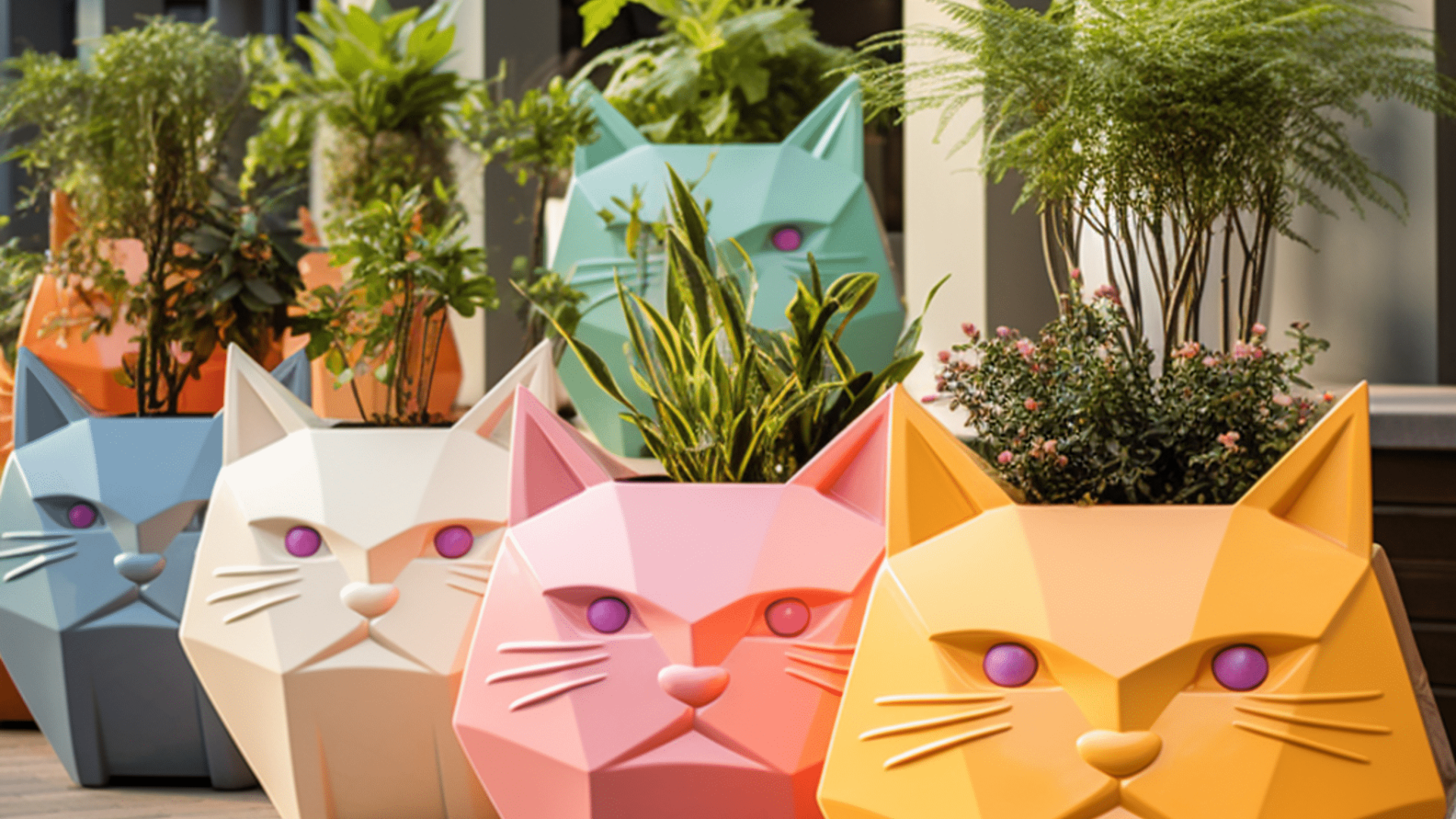 Fiberglass Planters Make eye-catching planters