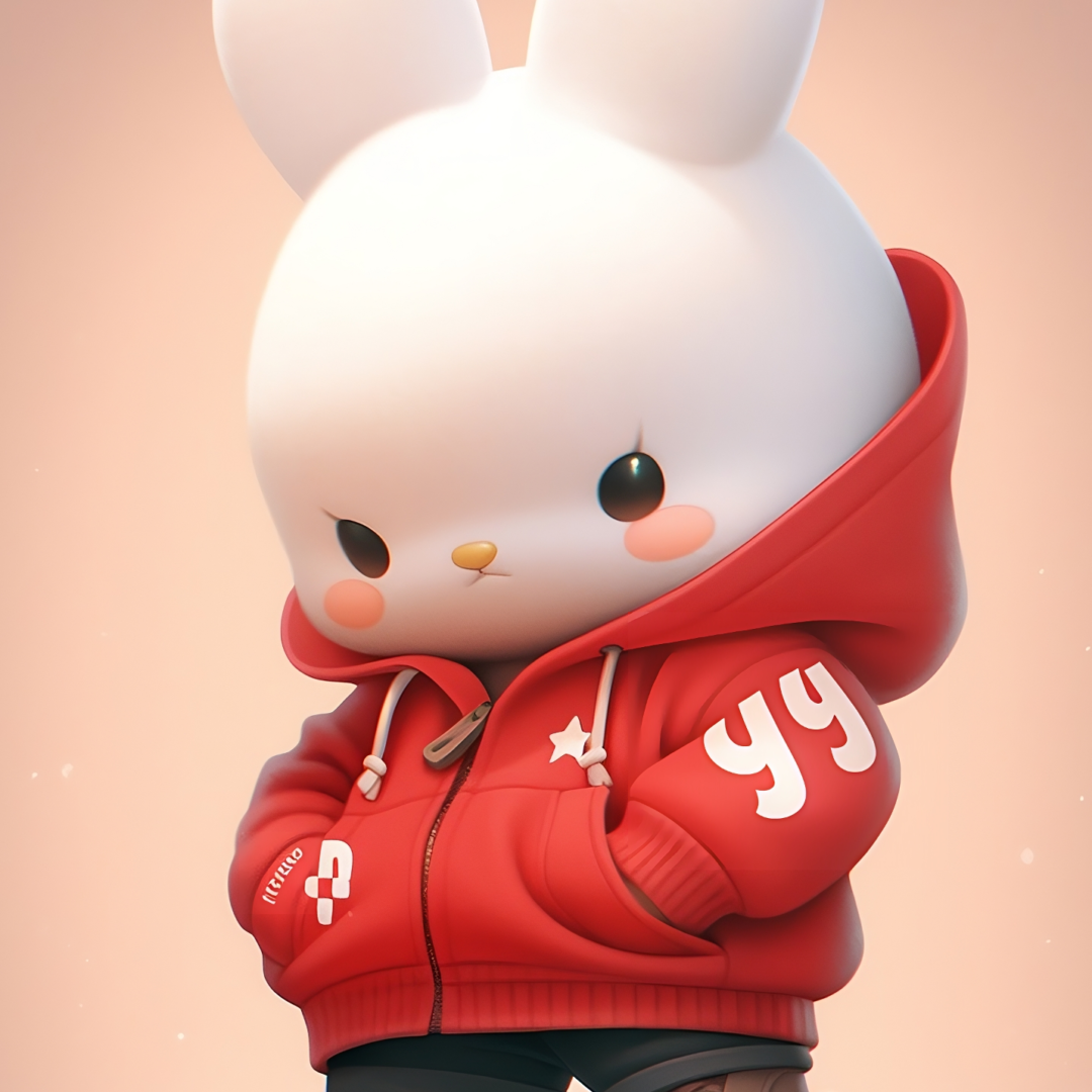 a cartoon character wearing a red jacket